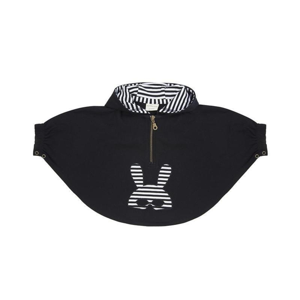 Turtledove London Black Sweat Cape